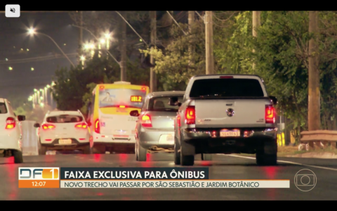 Faixa exclusivas de ônibus entre São Sebastião e Jardim Botânico